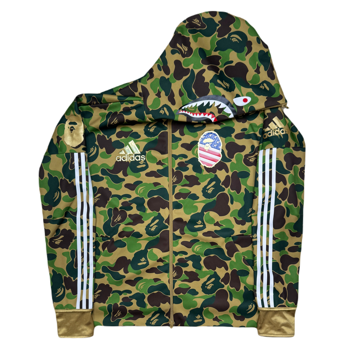 XL] Bape x Adidas Collab Shark Hoodie – Upscale Resale AZ