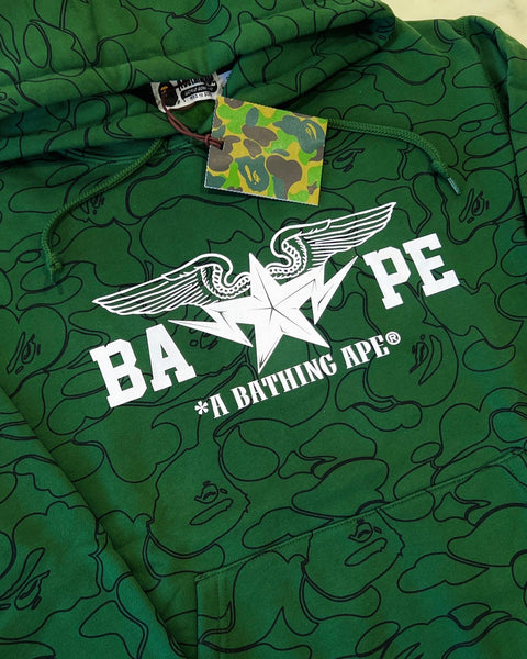 FLASH [L] DS Line Camo Bapesta Pullover Hoodie