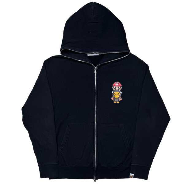 [M] OG Bape x Nintendo Collab Mario Full-Zip Hoodie