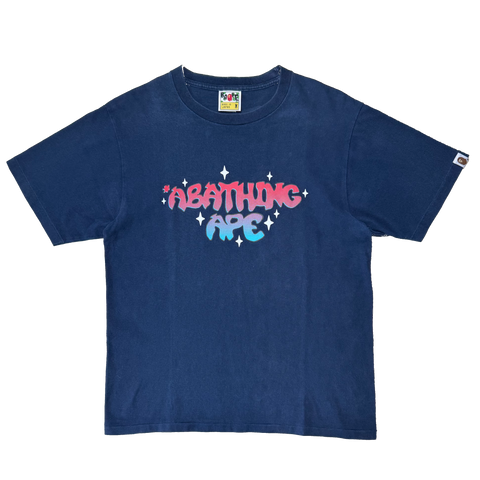 [M] OG Bape Sparkle Gradient Tee