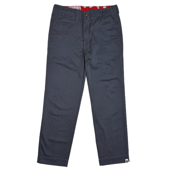 [M] Bape Classic Charcoal Bandana Pants