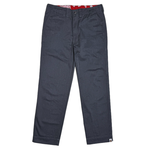 [M] Bape Classic Charcoal Bandana Pants