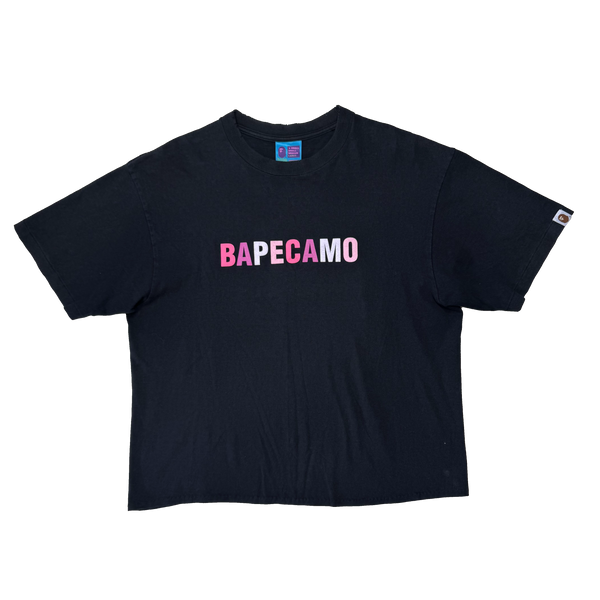 [L] Bape Cropped Camo Tee