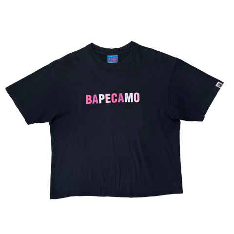 [L] Bape Cropped Camo Tee