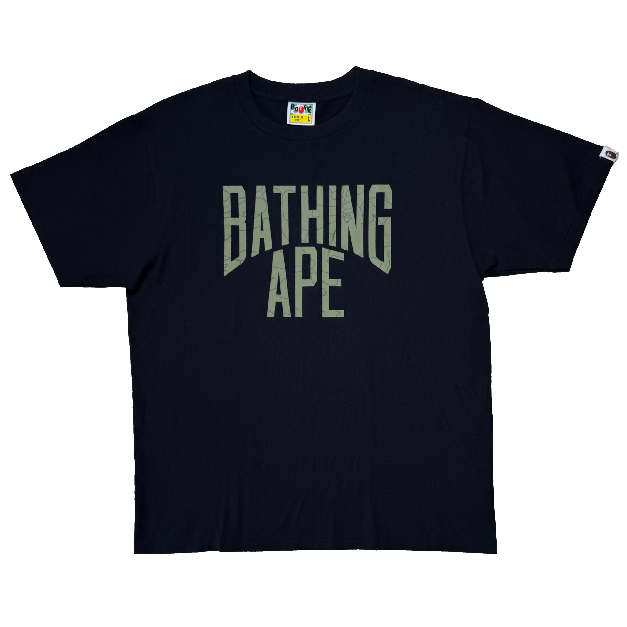 [L] Bape Olive Camo NY Tee