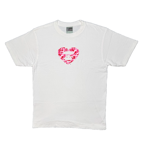[M] OG Bape Pink Camo Heart Tee