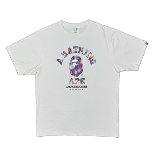 [L] Bape x Ghostbusters Collab College Tee