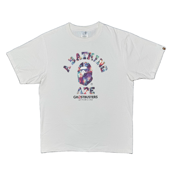 [L] Bape x Ghostbusters Collab College Tee