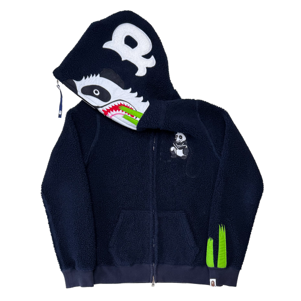 [S] Bape Fleece Panda Full-Zip Hoodie