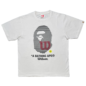 [L] Bape x Wilson Collab Ape Head Tee