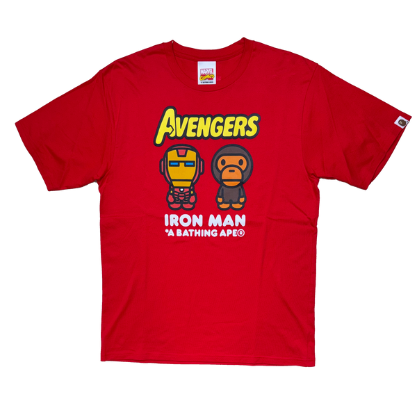 [XL] Bape x Avengers Collab Iron Man Tee