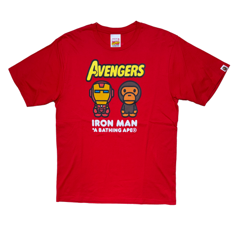 [XL] Bape x Avengers Collab Iron Man Tee