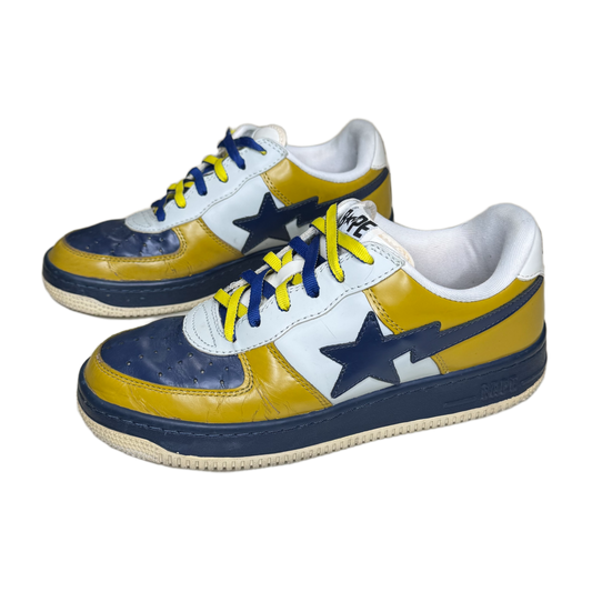 [9.5] Bape Navy & Yellow Bapestas