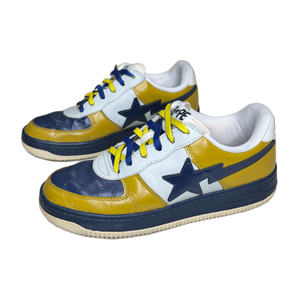 [9.5] Bape Navy & Yellow Bapestas