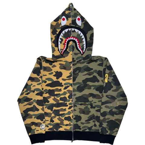 [M] Bape Split 1st Camo Shark Hoodie