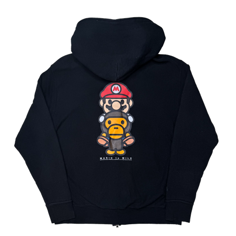 [M] OG Bape x Nintendo Collab Mario Full-Zip Hoodie