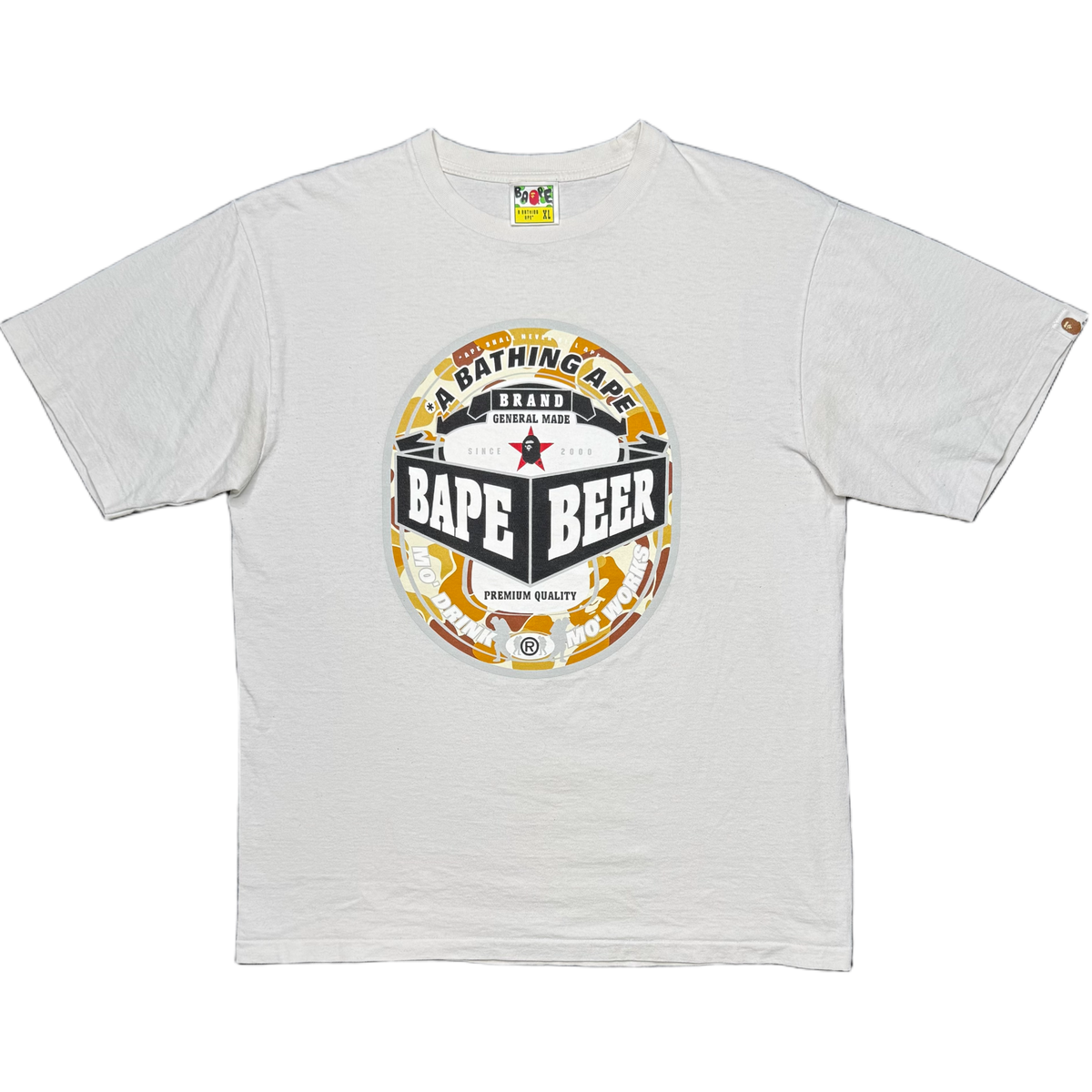 [XL] Bape Gold Camo Beer Tee