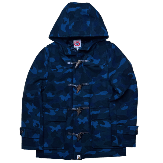 [M] OG Bape 1st Camo Blue Wool Coat
