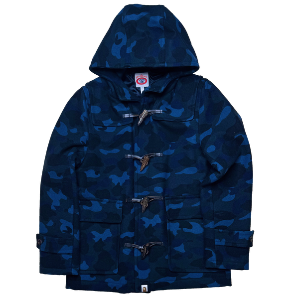[M] OG Bape 1st Camo Blue Wool Coat