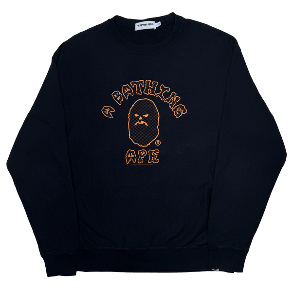 [L] OG Bape Halloween College Logo Sweatshirt