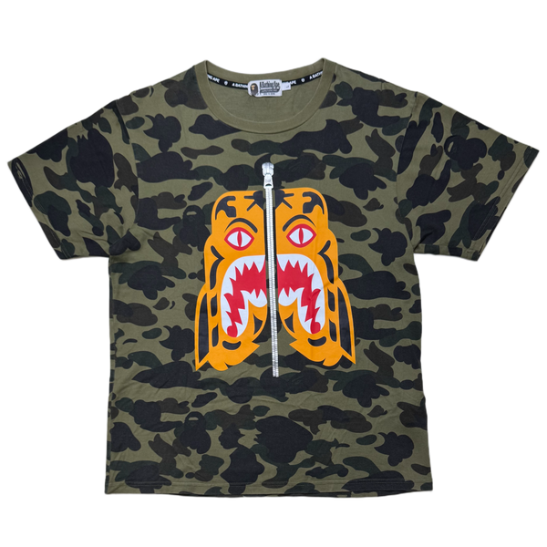 [L] Bape 1st Camo Tiger Logo Tee