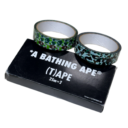 Bape Set of 2 Camo Rolls of Tape