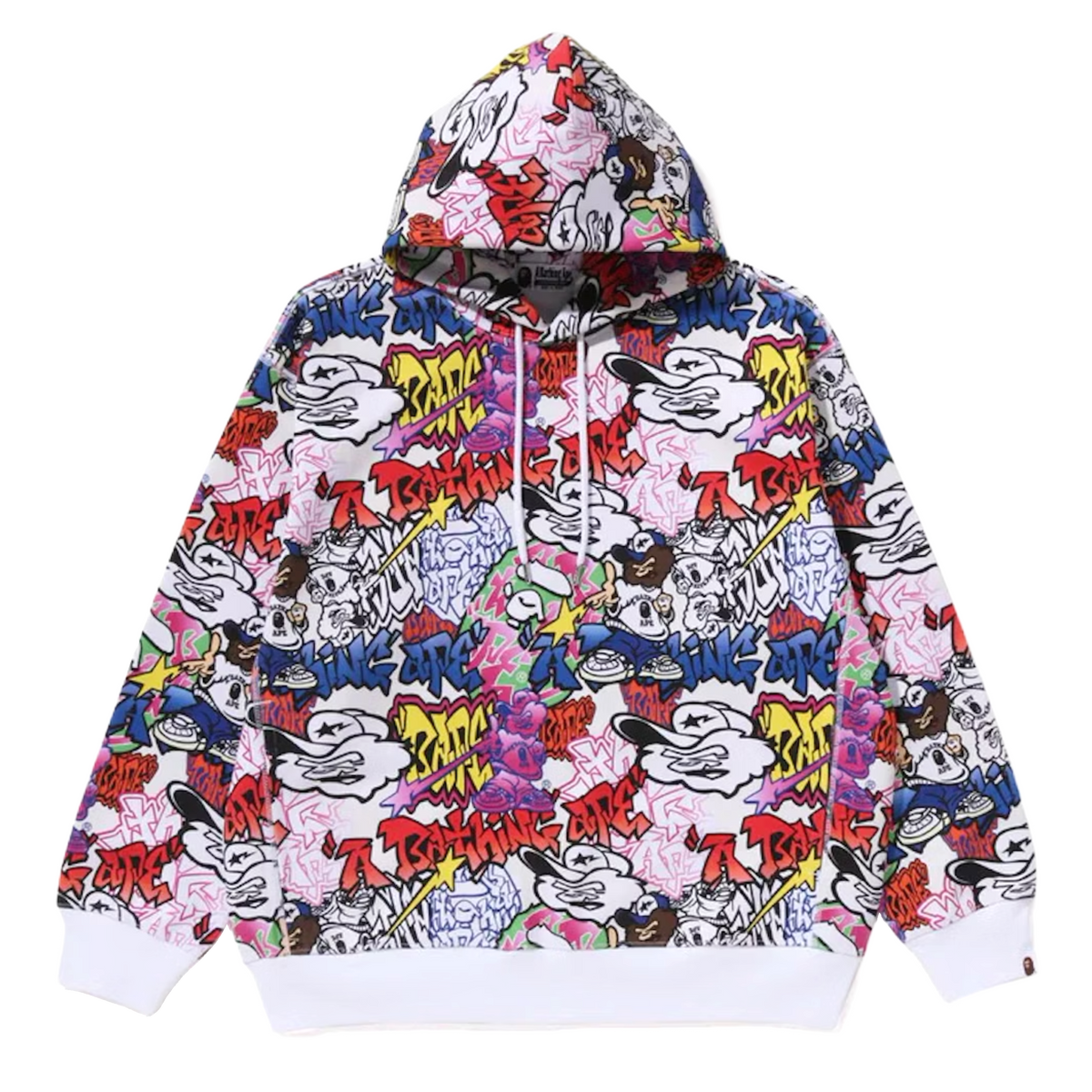 [S] DS Bape Graffiti Pattern Hoodie