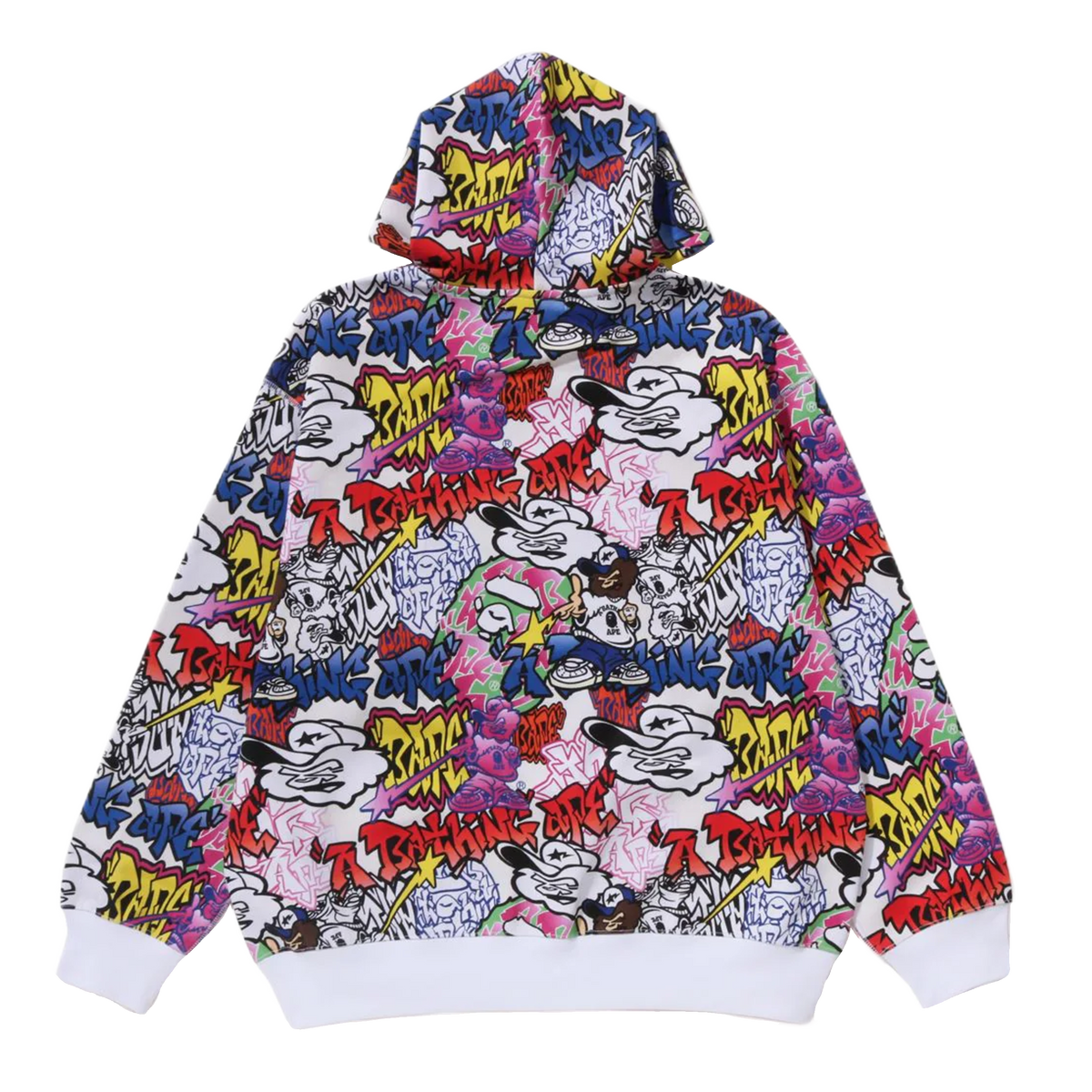 [S] DS Bape Graffiti Pattern Hoodie