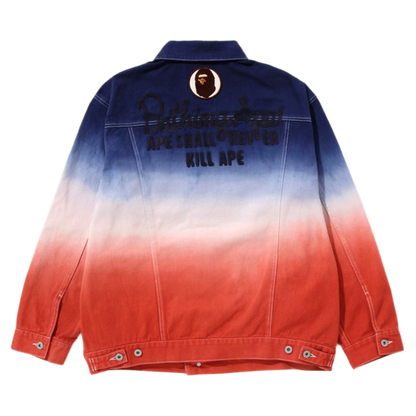 [M] OG DS Bape Denim Gradation Jacket