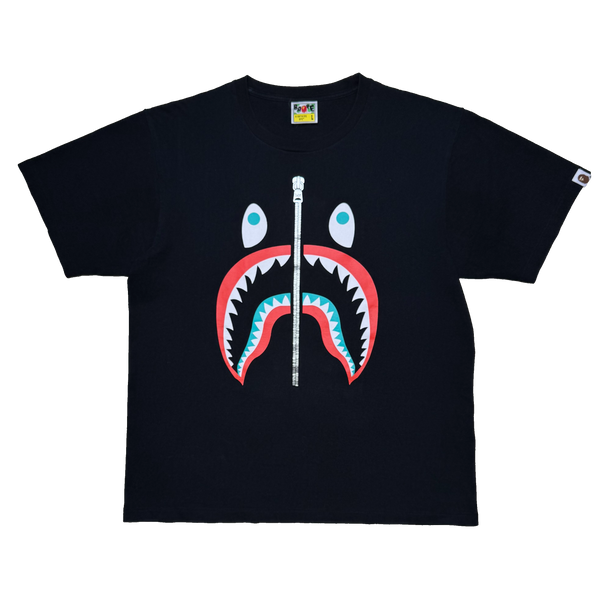 [L] Bape Red & Blue Shark Tee