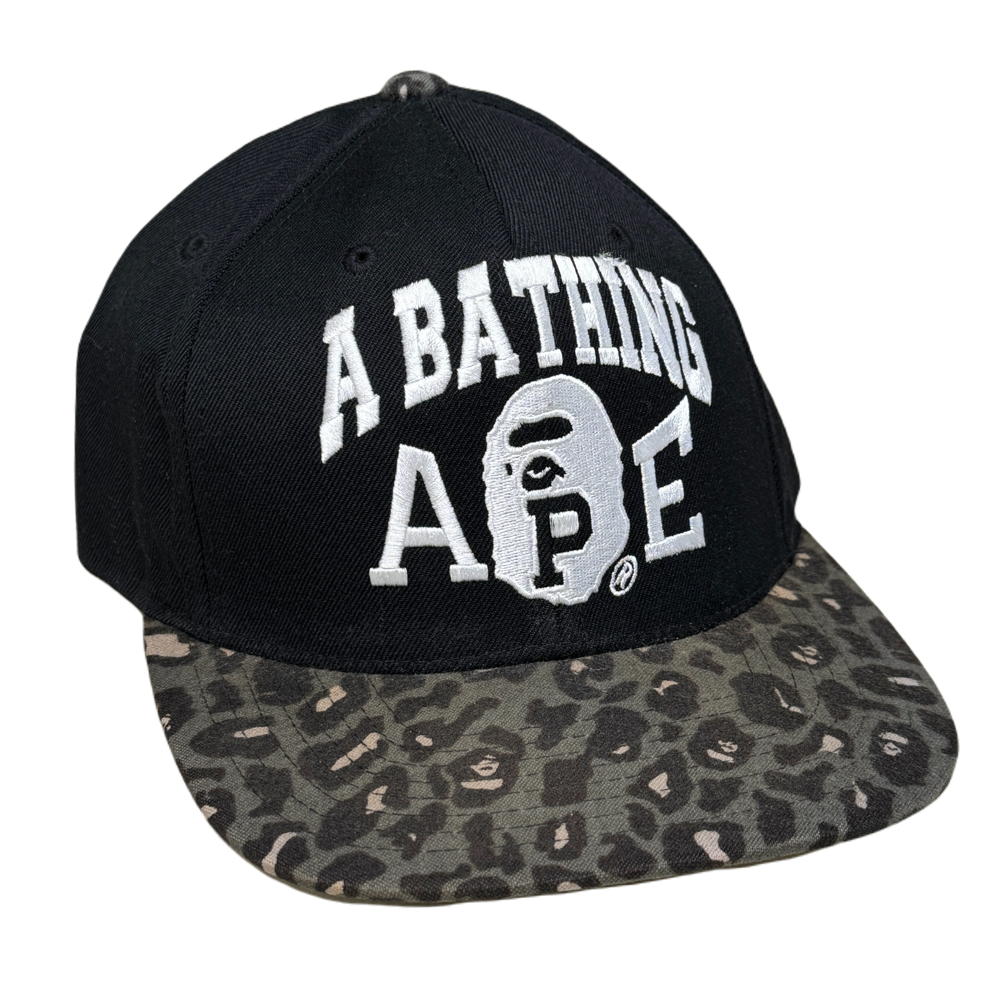 Embroidered Cheetah Camo Snapback