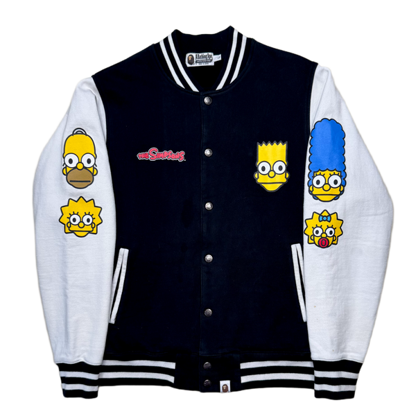 [L] Bape x Simpsons Collab Varsity Jacket