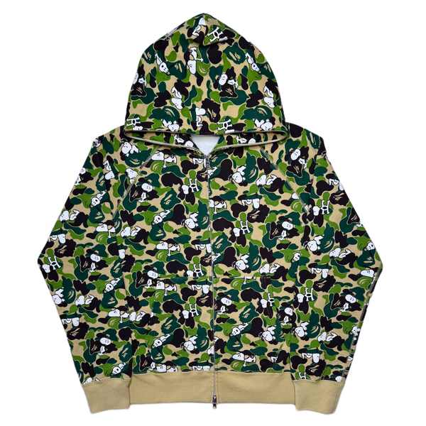 [L] Bape x Snoopy Full Camo Hoodie