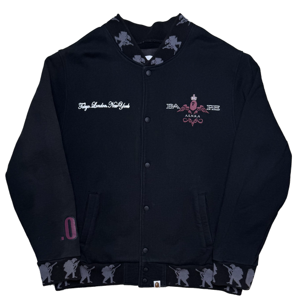 [L] OG Bape x STASH Collab 05' Varsity Jacket