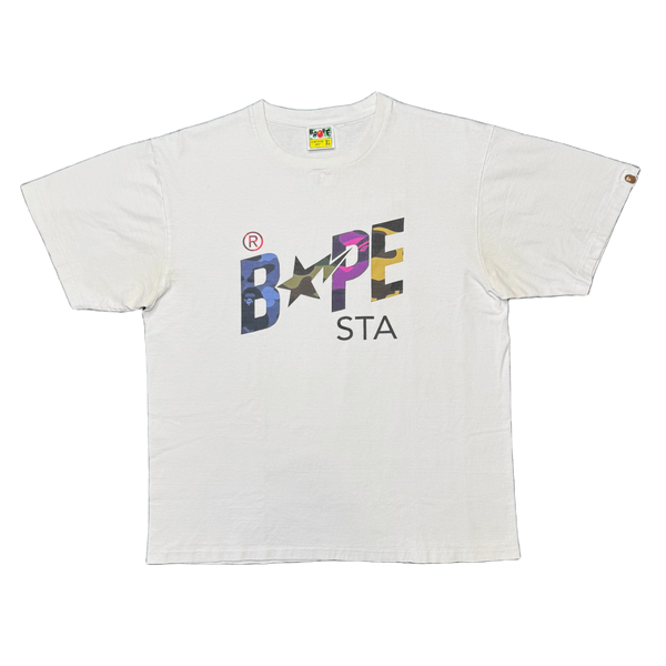 [XL] Bape Crazy Camo Bapesta Logo