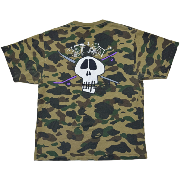 [M] OG Bape x Stussy Collab 1st Camo Tee