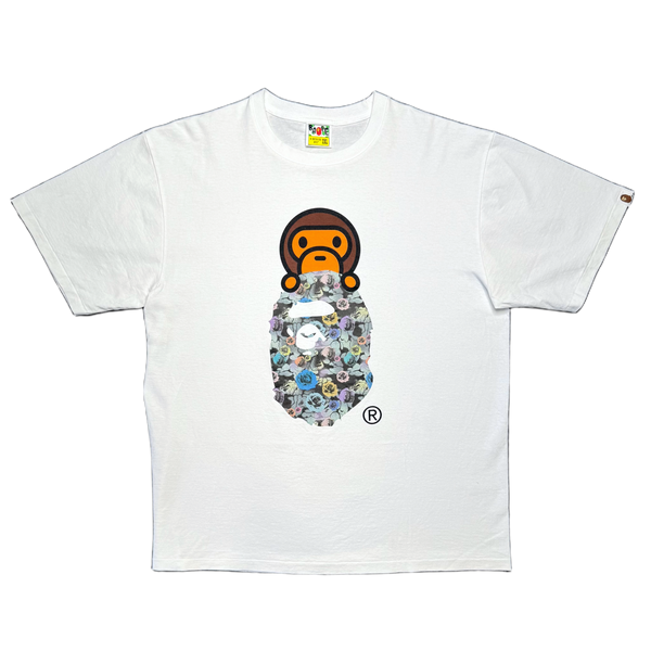 [2XL] Bape Floral Camo Milo Ape Tee