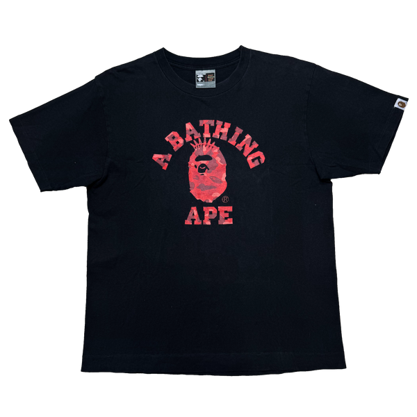 [M] OG Bape Red Camo NY College Logo Tee
