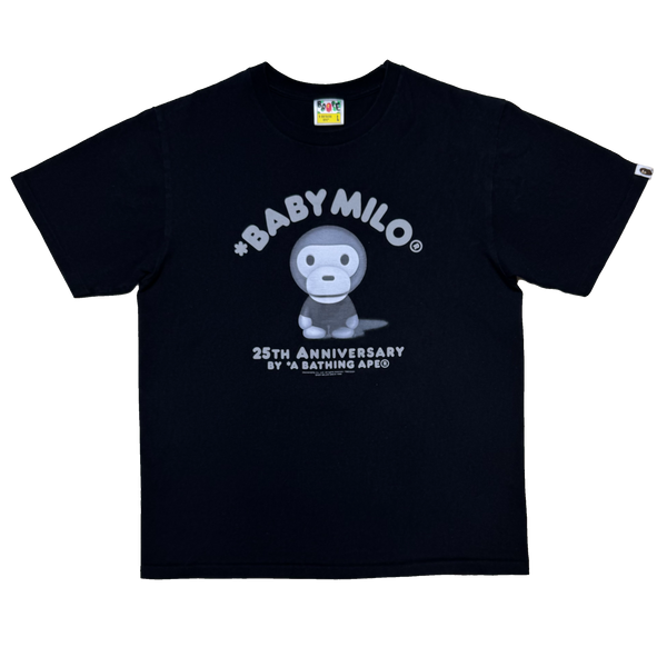 [L] Bape Black Milo Anniversary Tee