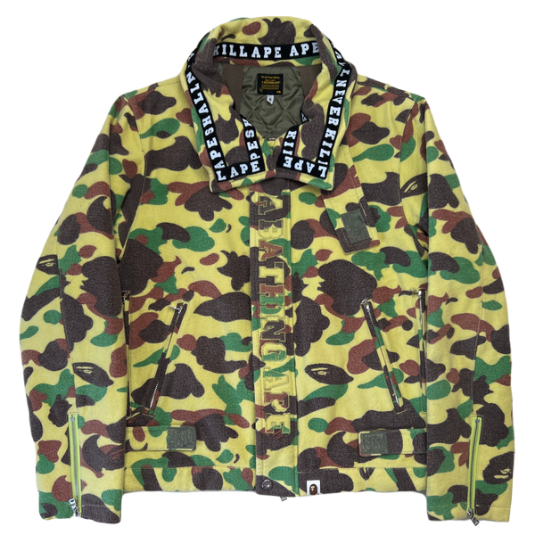 [M] OG Bape Fleece Camo Zip Jacket