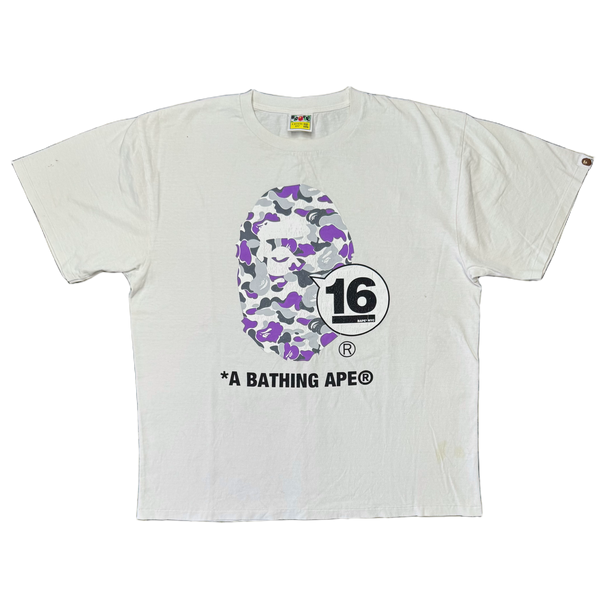 [2XL] Bape NYC Anniversary Camo Ape Tee