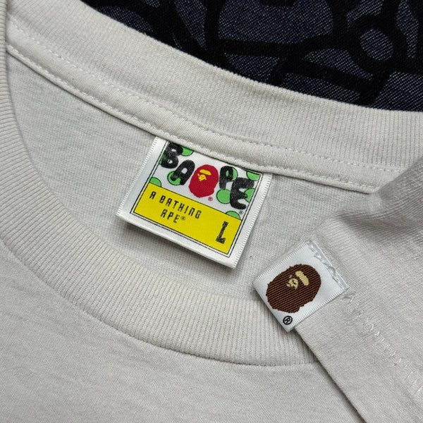 [L] Cropped Bape Camo Shark Tee