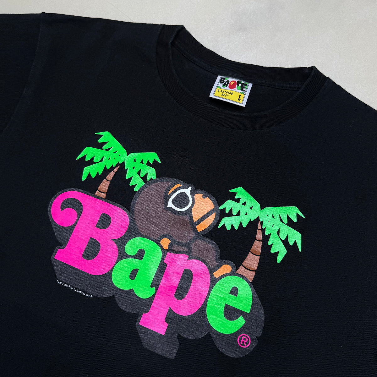 [L] Bape LA Milo Spell Out Tee