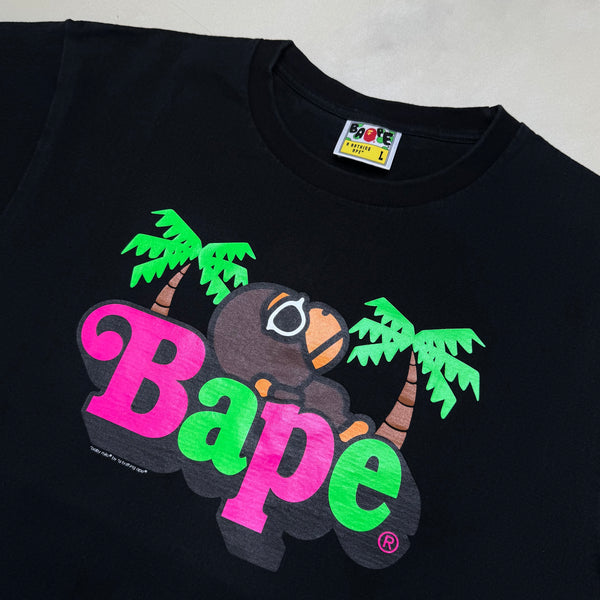 [L] Bape LA Milo Spell Out Tee