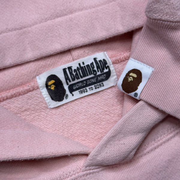 [OS] Bape Cropped Embroidered Spell Out Hoodie