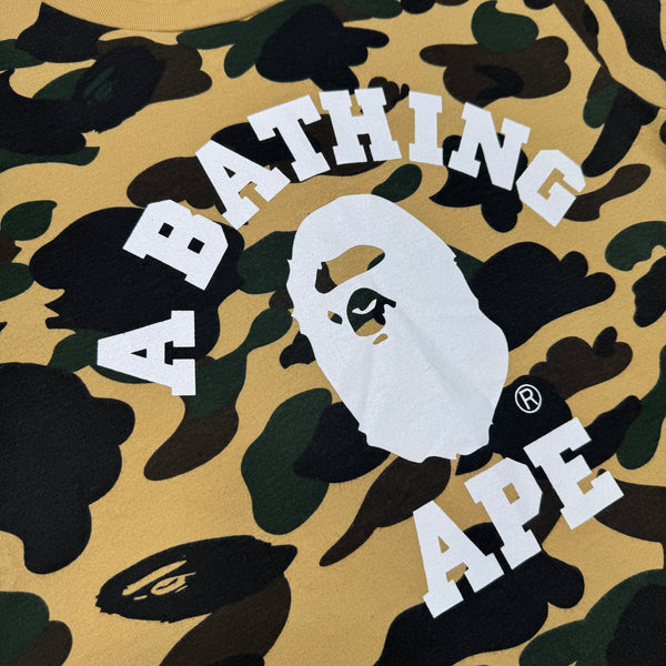 [S] Bape 1st Camo College Logo Tee