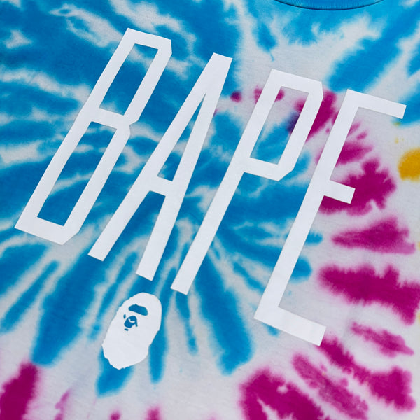 [2XL] Bape Tie-Dye Spell Out Tee