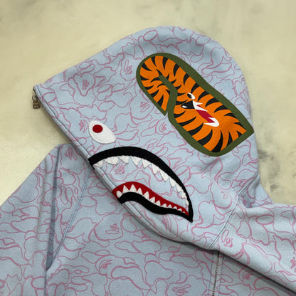 [M] Bape Neon Camo Shark Hoodie