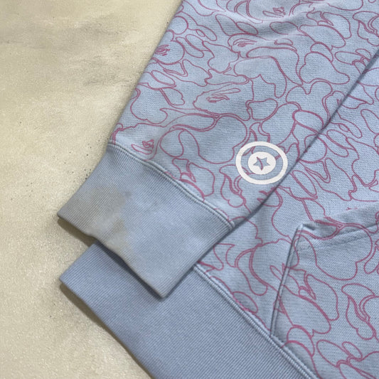 [M] Bape Neon Camo Shark Hoodie