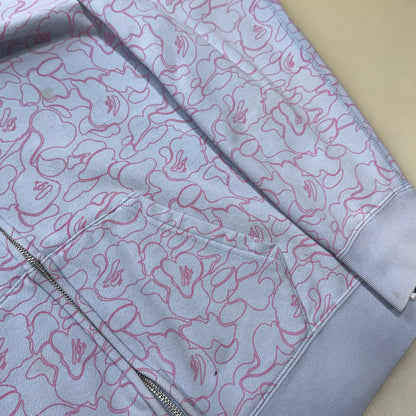 [M] Bape Neon Camo Shark Hoodie